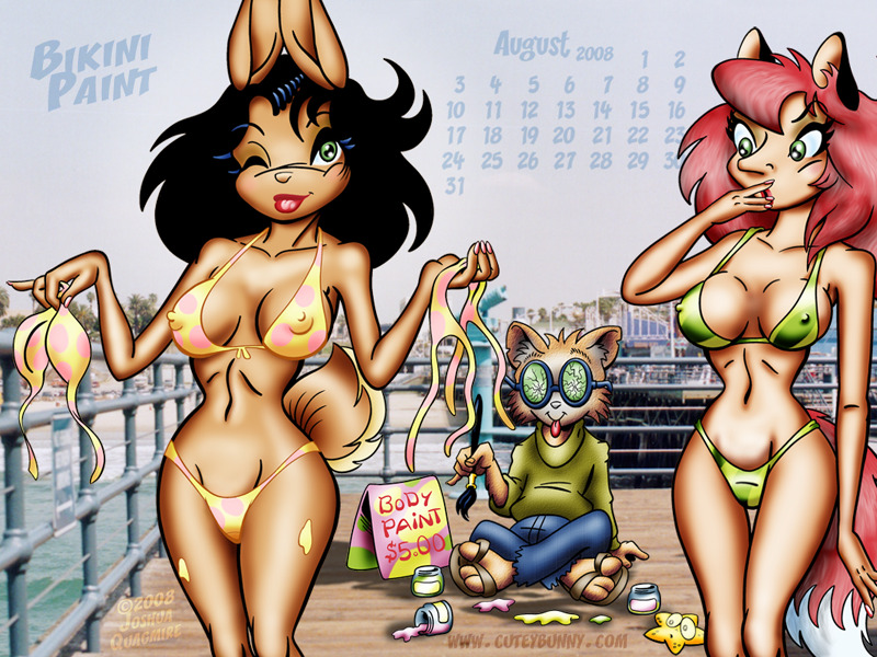 Bikini Paint Calendar Pix